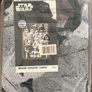 Disney Star Wars Black and White Tapestry Throw